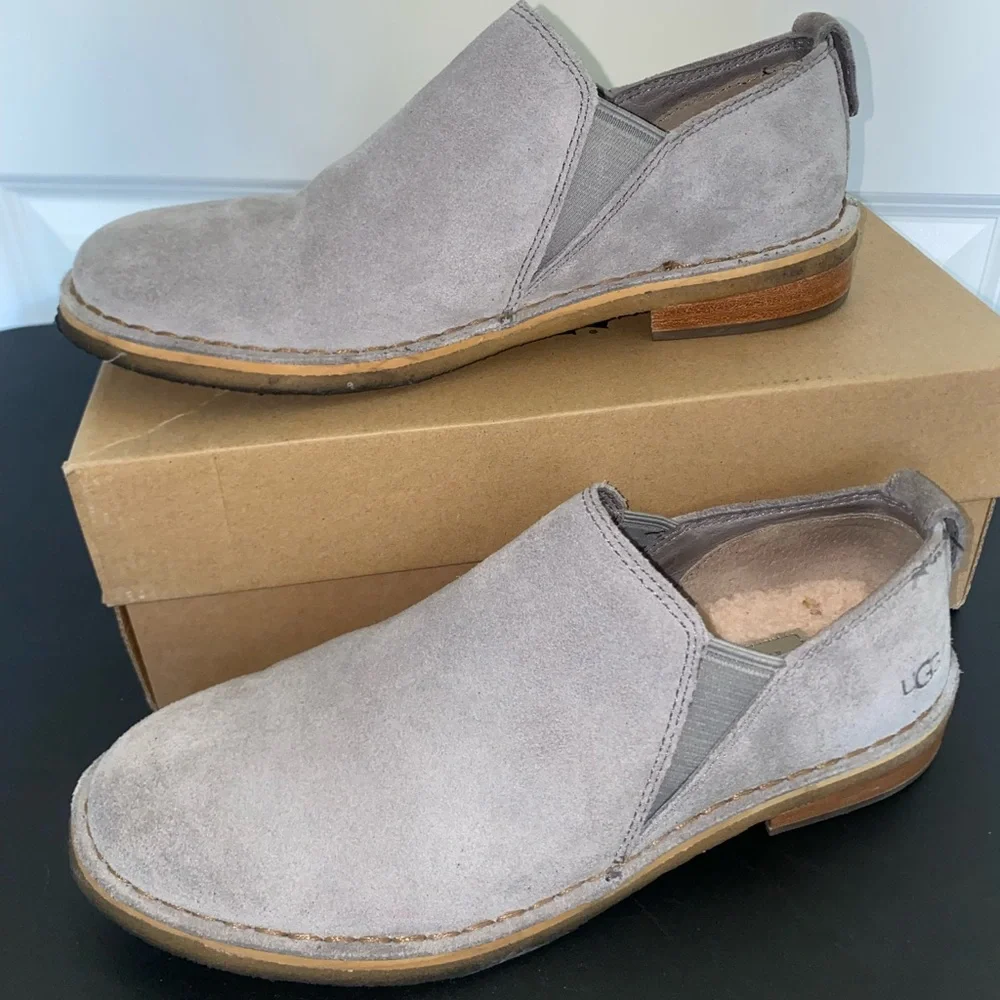 UGG Women’s Gray Slip-On Shoes - Picture 4 of 6